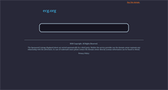 Desktop Screenshot of ecg.org